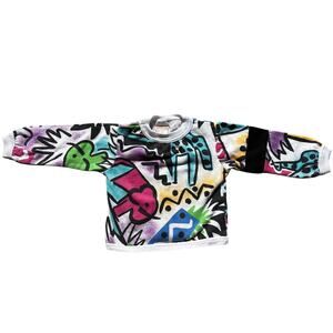 Vintage 80s Boysland Division abstract art graffiti crewneck sweatshirt size 4